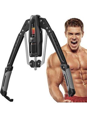Adjustable Hydraulic Arm Trainer | 22-440lb Forearm Strengthener & Chest
